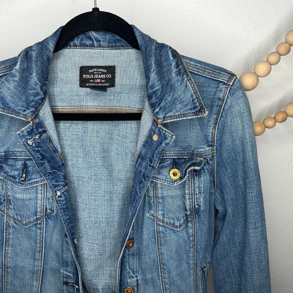 Polo Jeans Co Black Label Denim Jean Jacket - Picture 2 of 4